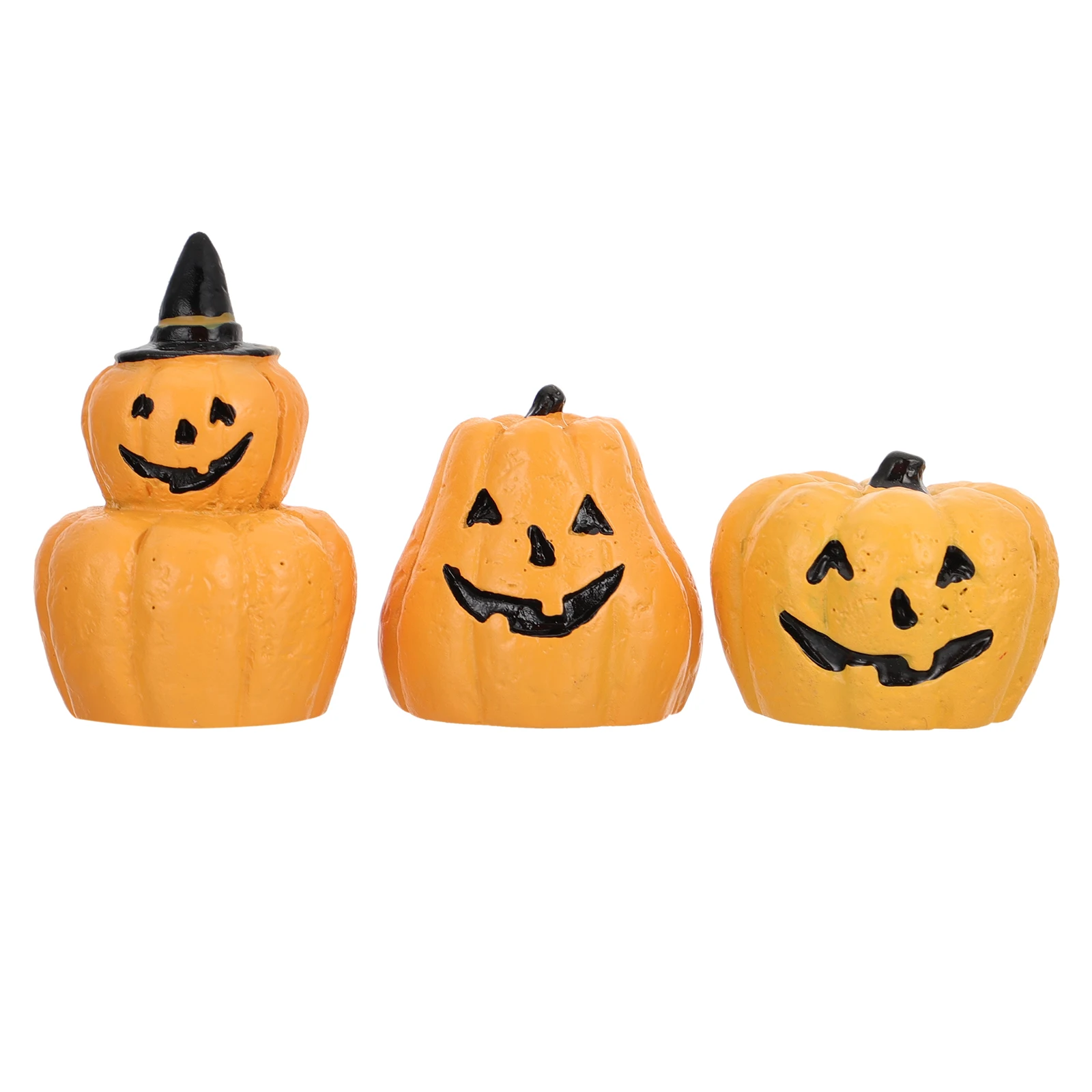 

3 Pcs Pumpkin Decoration Creative Ornaments Simulated Pumpkins Decorations Halloween Props Adornments Artificial Simulation