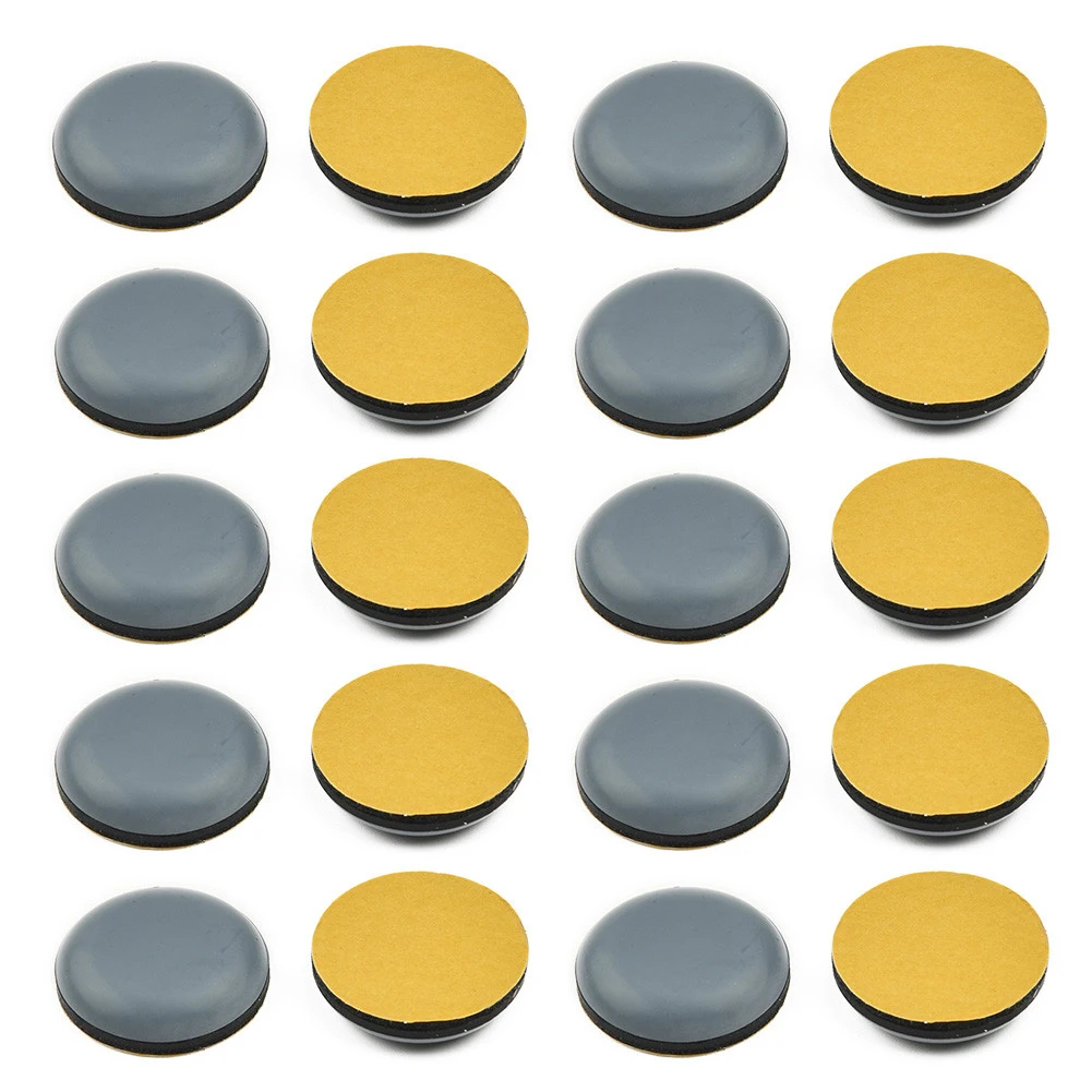 8/20 Pcs Furniture Legs Pads Sliders Self-Adhesive Moving Glides Mover Pads For Tables Sofas Chair Round Or Square Rubber Feet