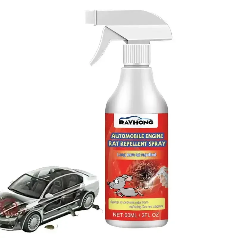 Controle do mouse spray automóvel motor ratrepellent spray conservar ecossistemas para fios cabos carro motores proteção 60ml