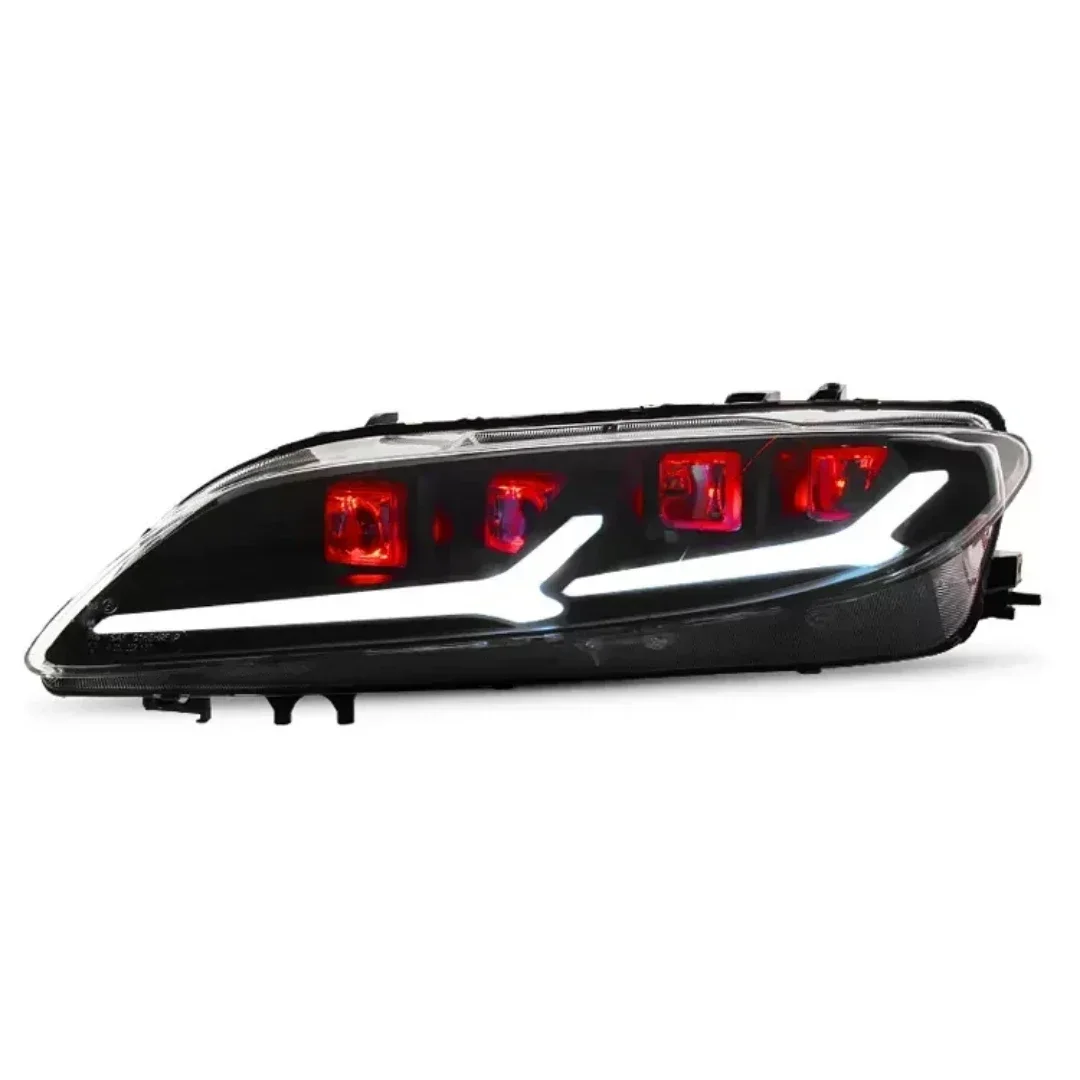 LED Headlight Assembly for Mazda 6 Style 2006-15 Modified Lens Turn Signal Daytime Running Light Clearance Lamp