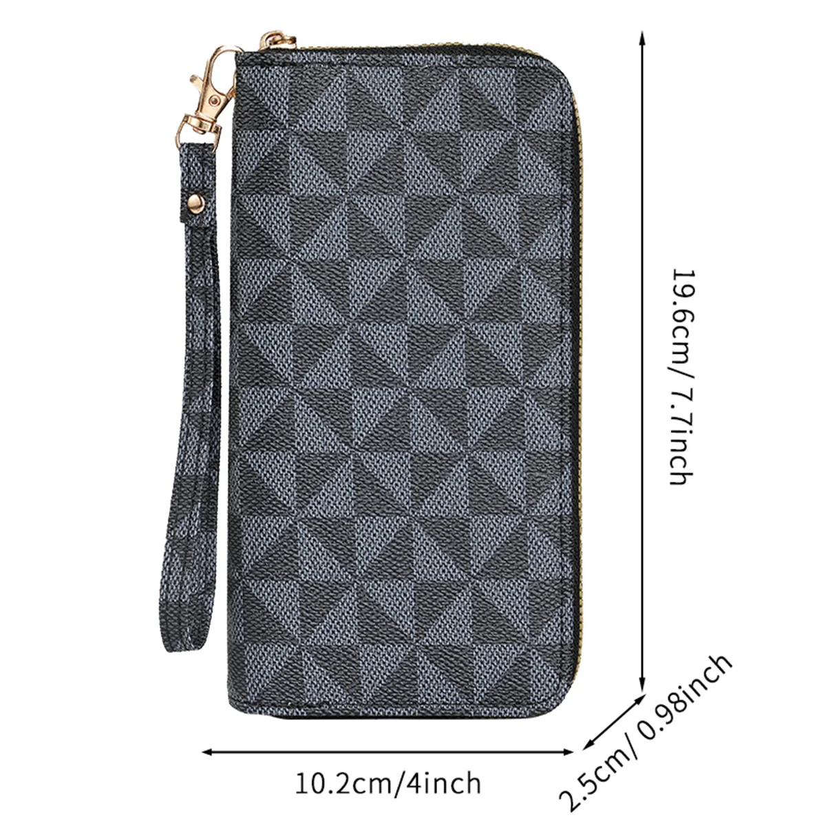 Cross-Border 2024 Spring New Men\'s and Women\'s Long Wallet Fashion Capacity Printing Coin Clutch Wallet Card Holder