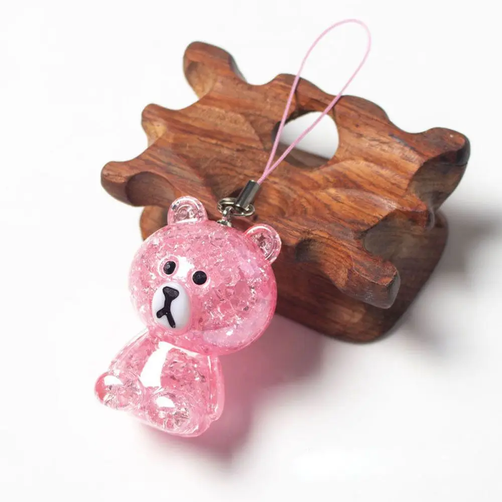 

DIY Multicolor Handmade Materials Mobile Phone Double Ring Threads Cords Key Chain Jewelry Making Key Ring Jewelry