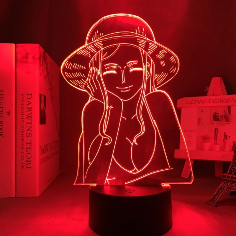 

One Piece Nico Robin anime cartoon cute acrylic glowing light sign creative bedroom atmosphere night light decoration gift