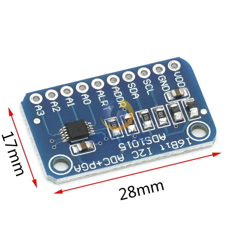 1pcs ADS1015 ADC ultra-compact 12-precision ADC module development board
