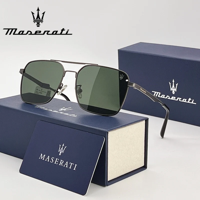 MASERATI gafas de sol de alta gama para coche Maserati Ghibli Quattroporte GranCabrio Levante Grecale GranTurismo UV400 gafas de sol para conductor