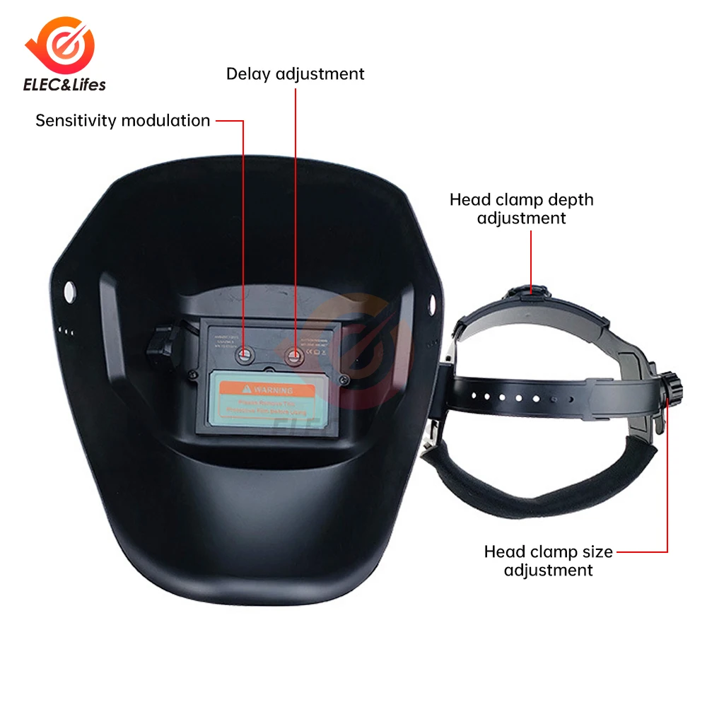 Welding Mask Welder Protection Head Worn Solar Automatic Dimming Welding Cap Multifunctional Professional Welding Equipment