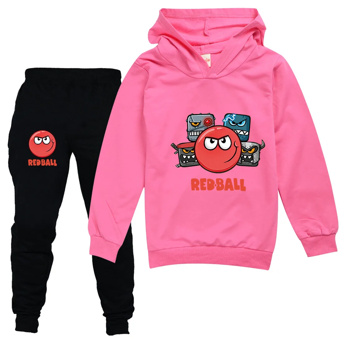 Red Ball 4 Boys Girls Clothing Children Fashion Hoodies and Pant Set Kids RedBall Clothing Spring Autumn Sports Suit Tracksuit