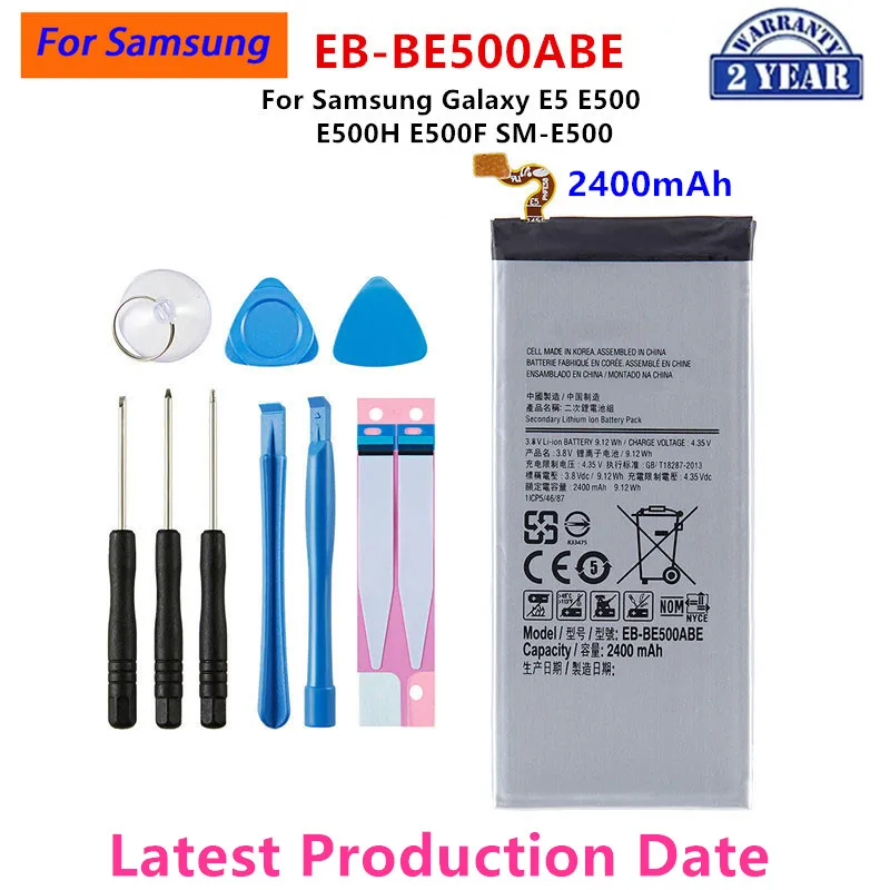 

Brand New EB-BE500ABE Replacement 2400mAh Battery For Samsung Galaxy E5 E500 E500H E500F SM-E500 Phone Batteries+Tools