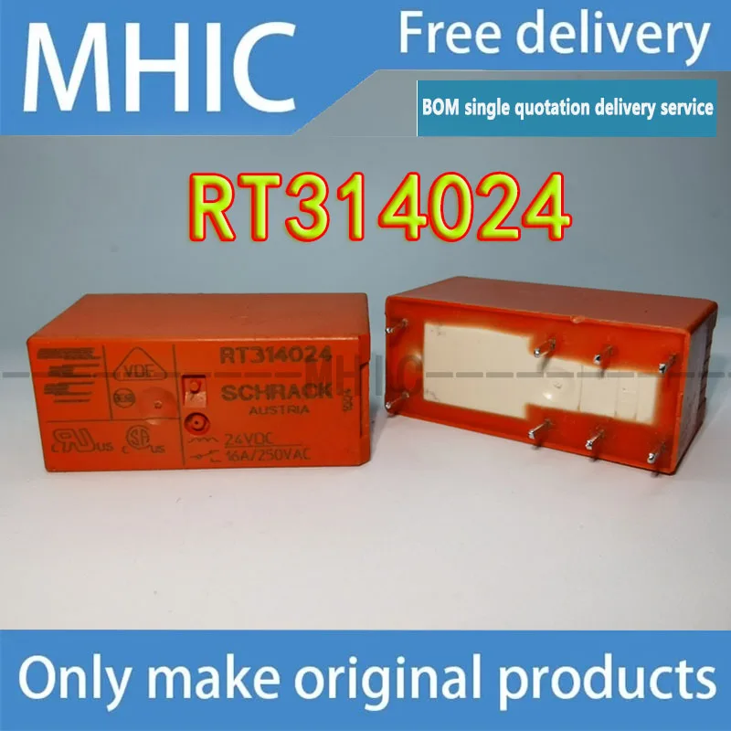 5PCS/LOT Free Delivery RT314005F RT314012WG RT314024 RT314730 8-pin Electronic Electromagnetic Relay