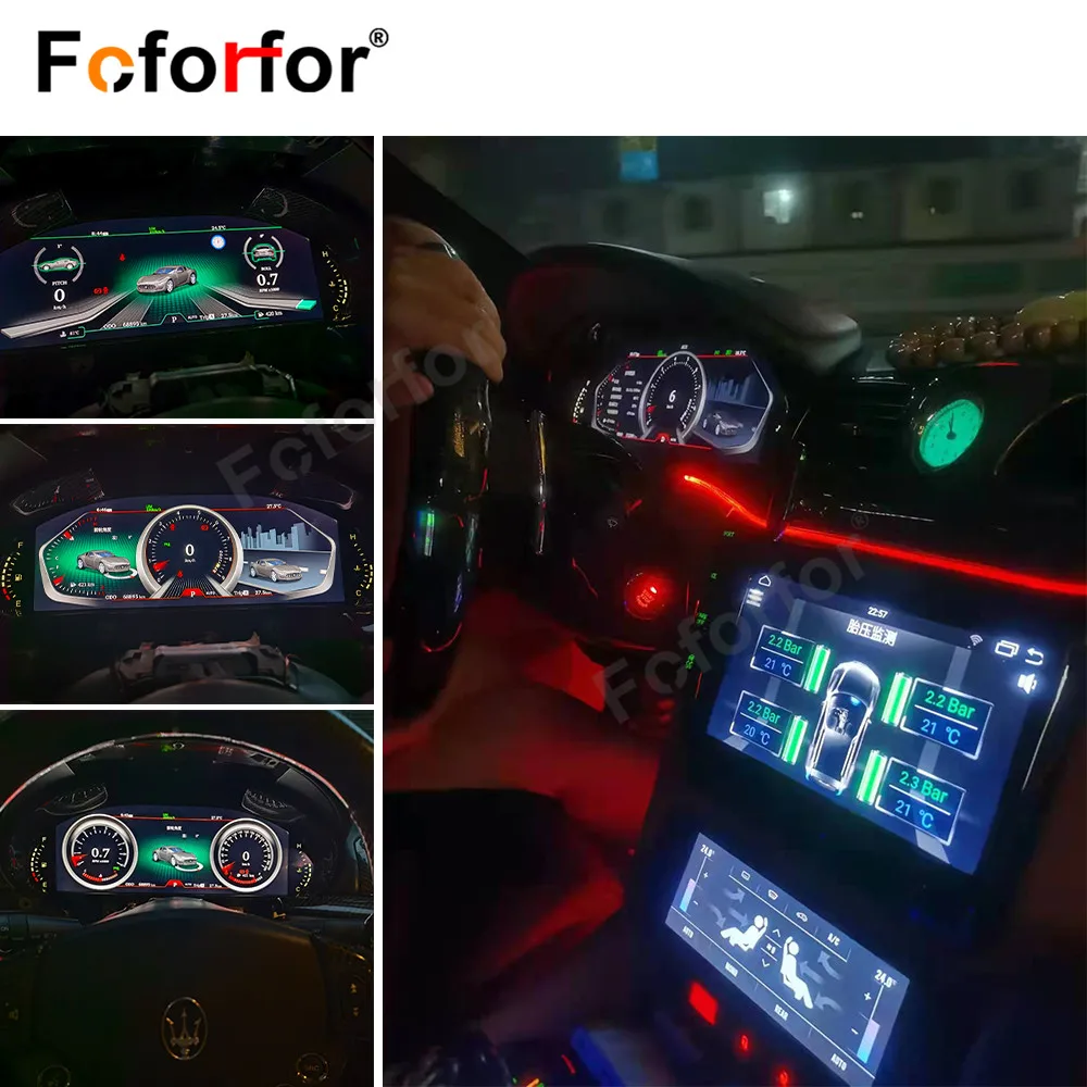 

Car Meter For Maserati GT/GTC 2007-2017 LCD Instrumentation Linux Multimedia Player Dashboard 12.3 Inch LCD Digital Dashboard