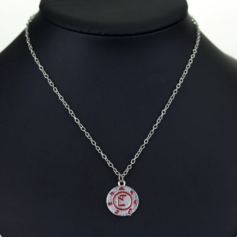 أزياء مورتال إنسترومنتس مدينة العظام قلادة الملائكية السلطة رون Shadowhunters فضية اللون رمز قلادة مجوهرات هدايا