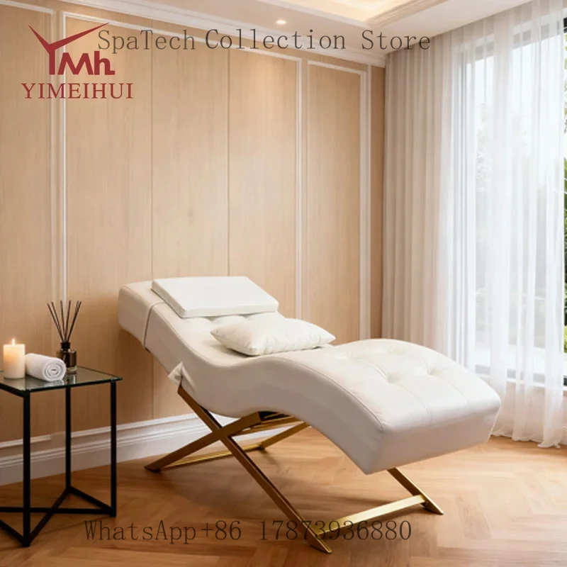 

Luxury Arc Shape Eyelash Extension Bed Salon Beauty Massage Chair for Eyelash