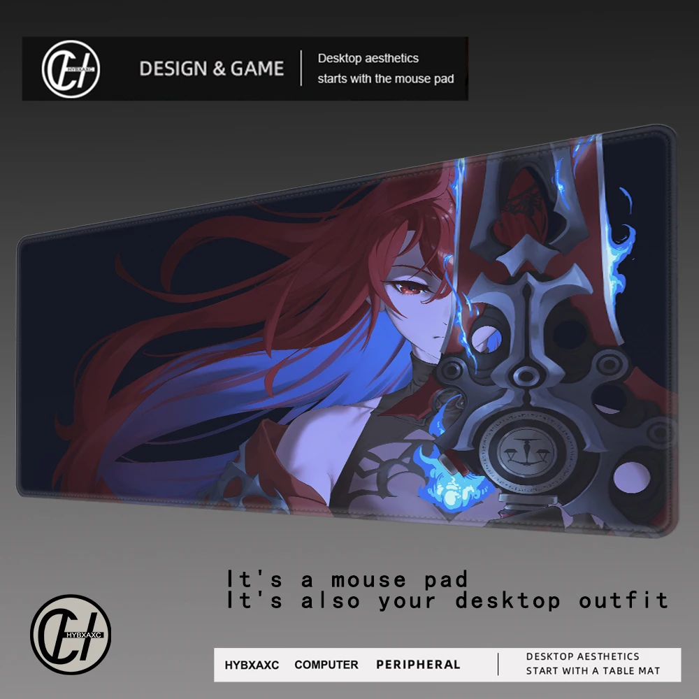 Game Elizabeth Rose Bloodflame Mousepad Large Keyboard Desk Mat Gaming Mouse Pad LockEdge Non-slip Mat