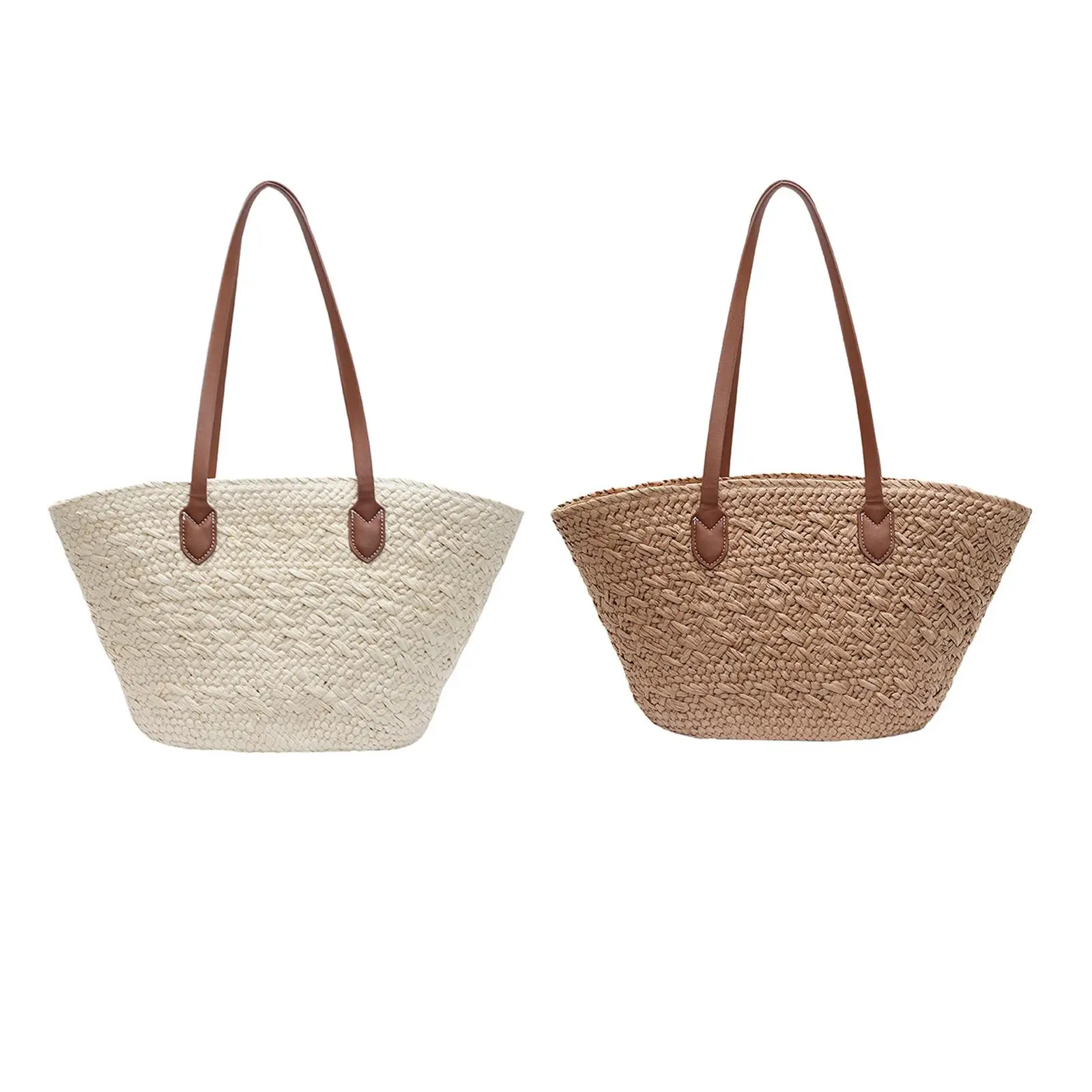 

Woven Shoulder Bag Fashion Practical Shopping Bag for Commuting Travel Party