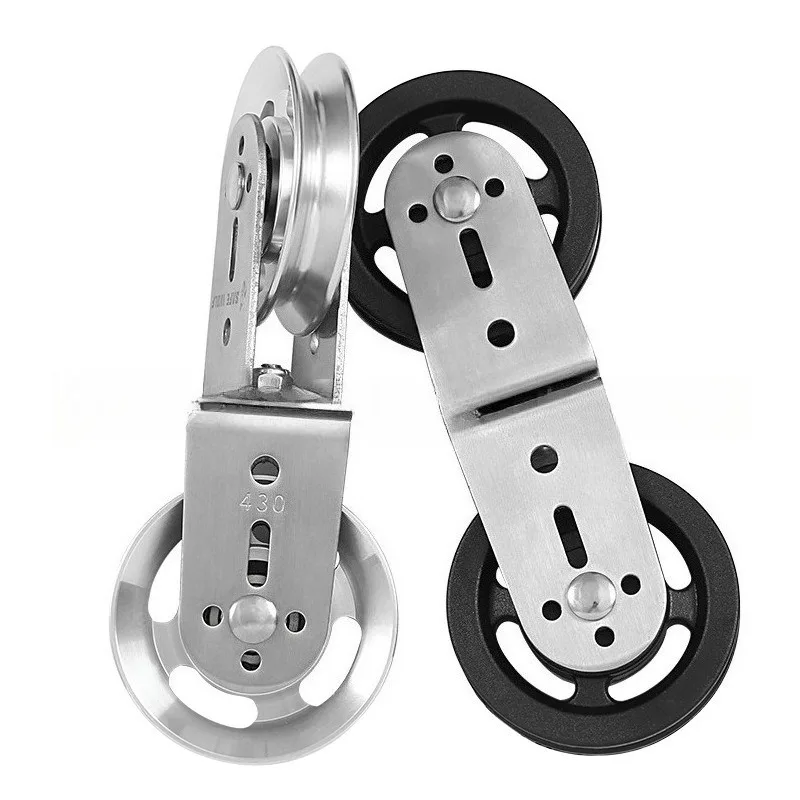 Big wheel steel wire 8-character double pulley fitness pulley/aluminum alloy groove wheel nylon pulley