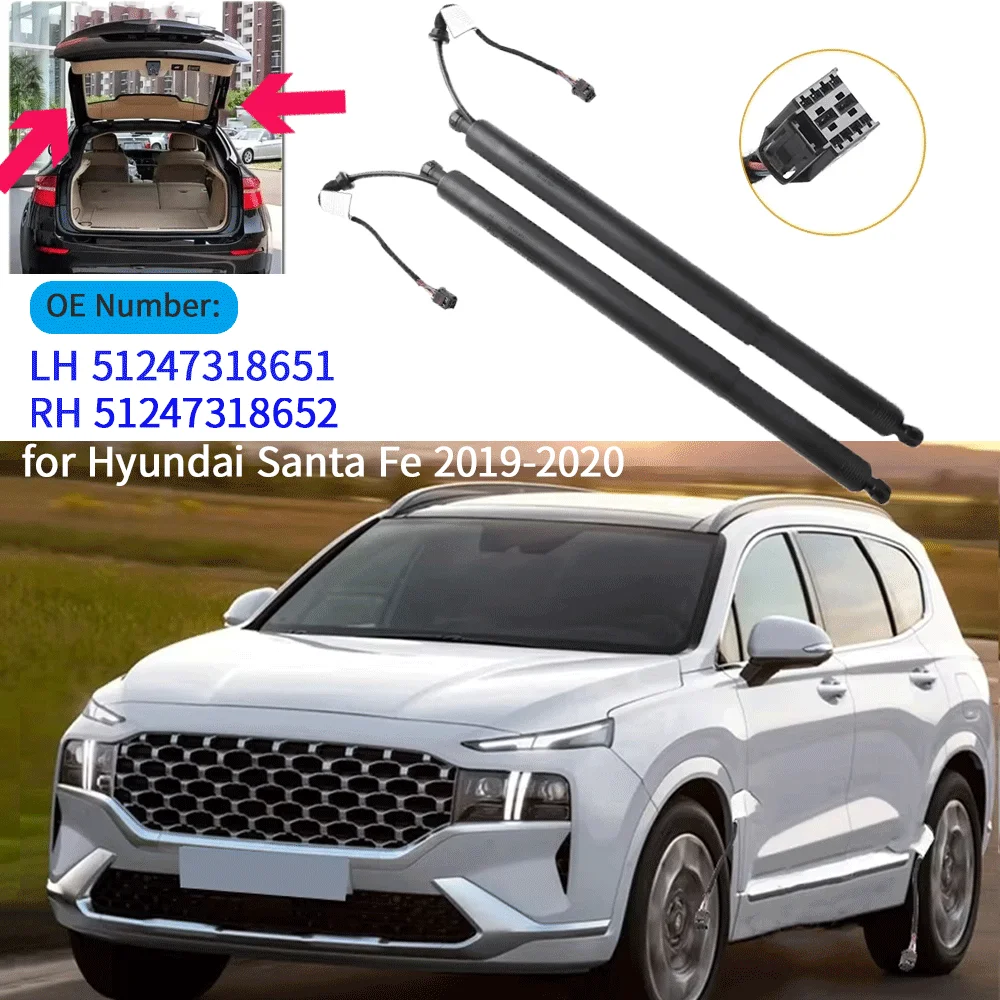 

81831-S1100 81841-S1100 New Rear Tailgate Electric Support Rod for Hyundai Santa Fe 2019-2020 Power Liftgate Support Strut