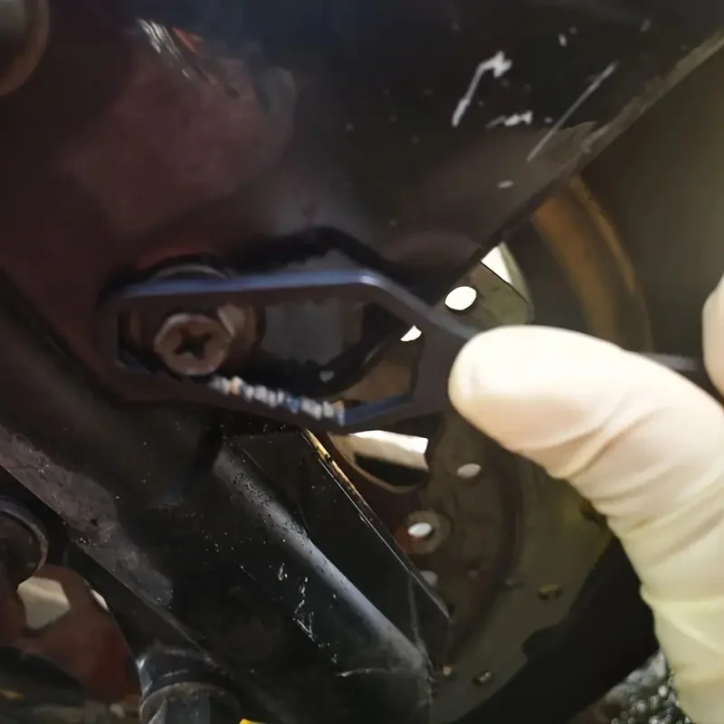 1 قطعة مفتاح ربط عالمي مزدوج الأطراف أسود 150 مم، مفتاح ربط قابل للتعديل ذاتي الشد، أدوات يدوية #2