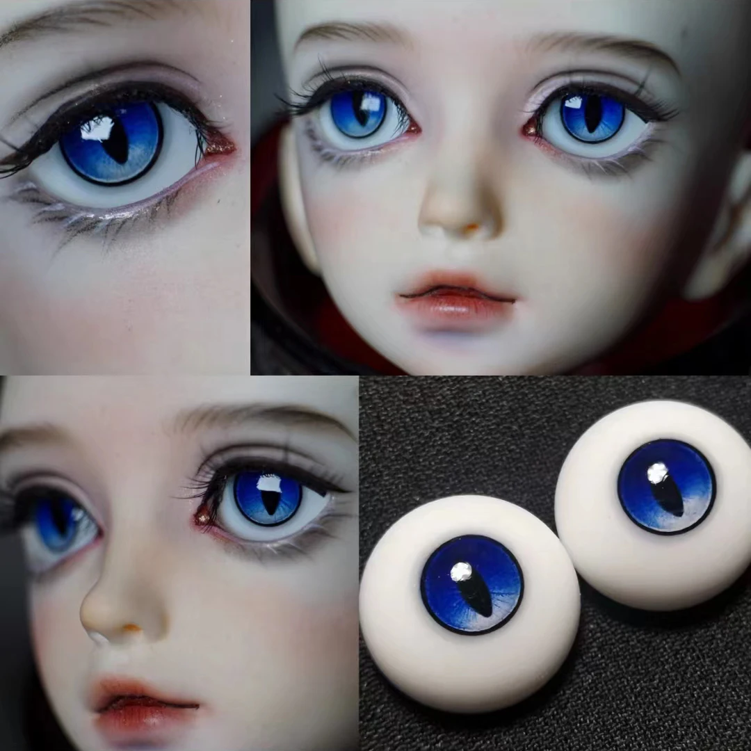 New Resin Eyes Doll Eyeball Cat Eyes Doll Accessories For 1/6 1/8 1/3 BJD Doll OB11 DIY Handmade Eyeball 10mm/12mm/14mm/16mm