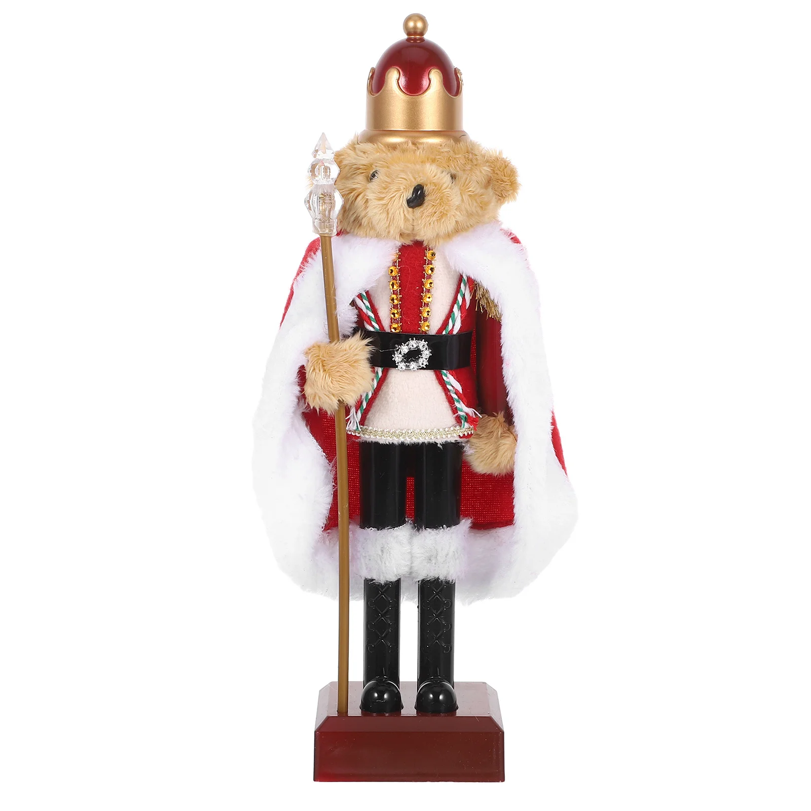 

Christmas Nutcracker Bear Decoration Green Plastic Soldier Holiday Xmas Table Centerpiece Nutcracker Holiday Decor