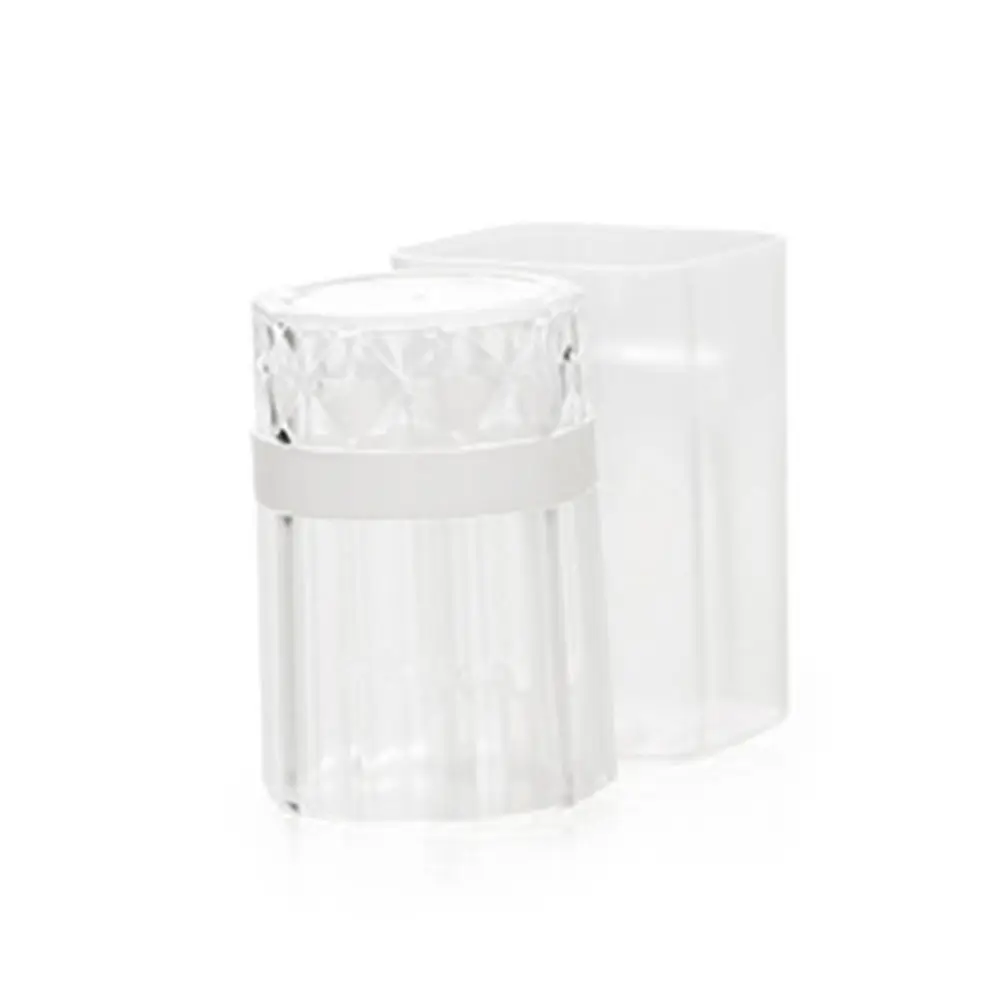 Toothbrush Holder Set Wall Mounted Clear Plastic No Drill Easy Install Toothpaste Razor Storage Suction Cup Bathroom