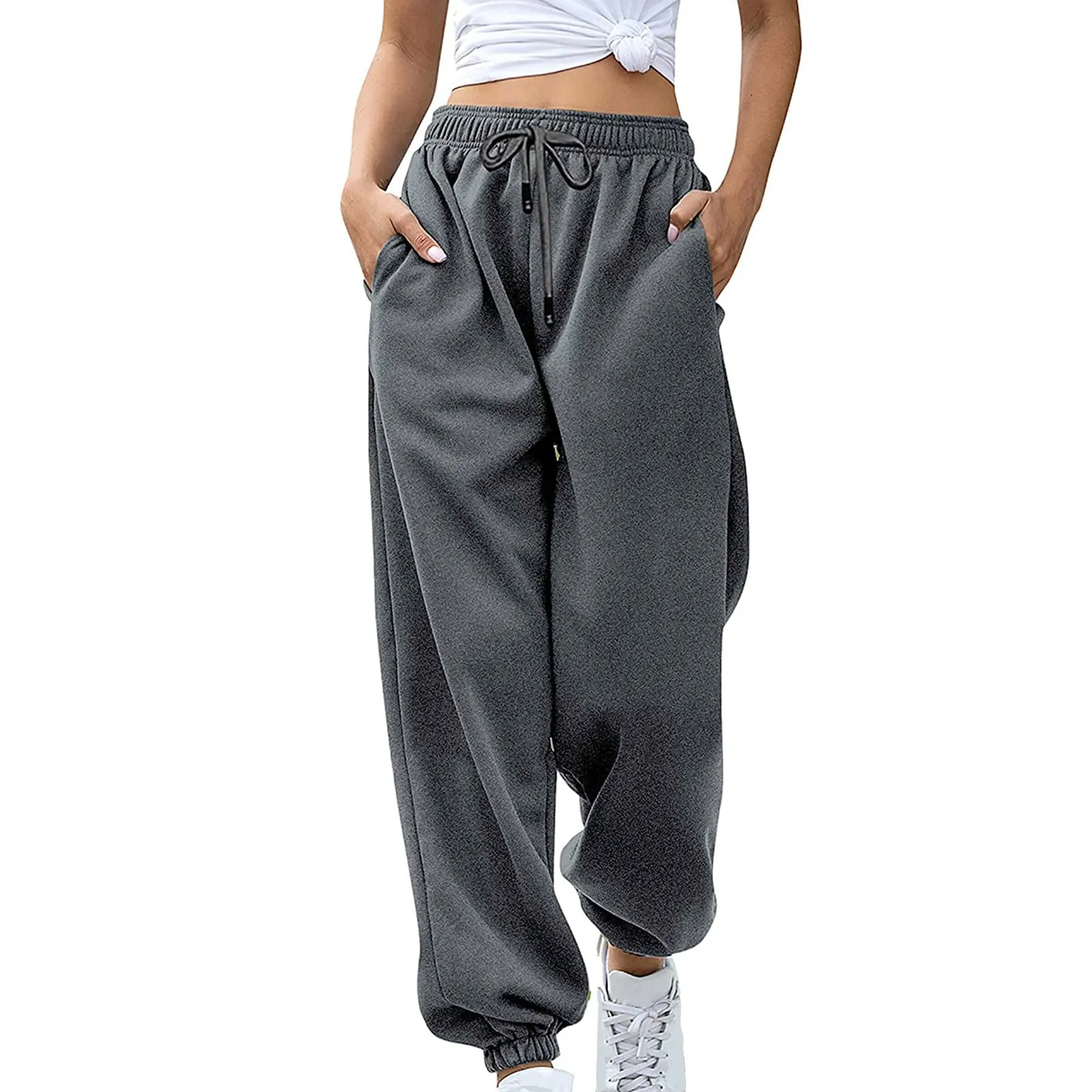 Women's Bottom Sweatpants Joggers Pants Workout High Waisted Yoga Outfits for Women 3x Snow Pants for Women