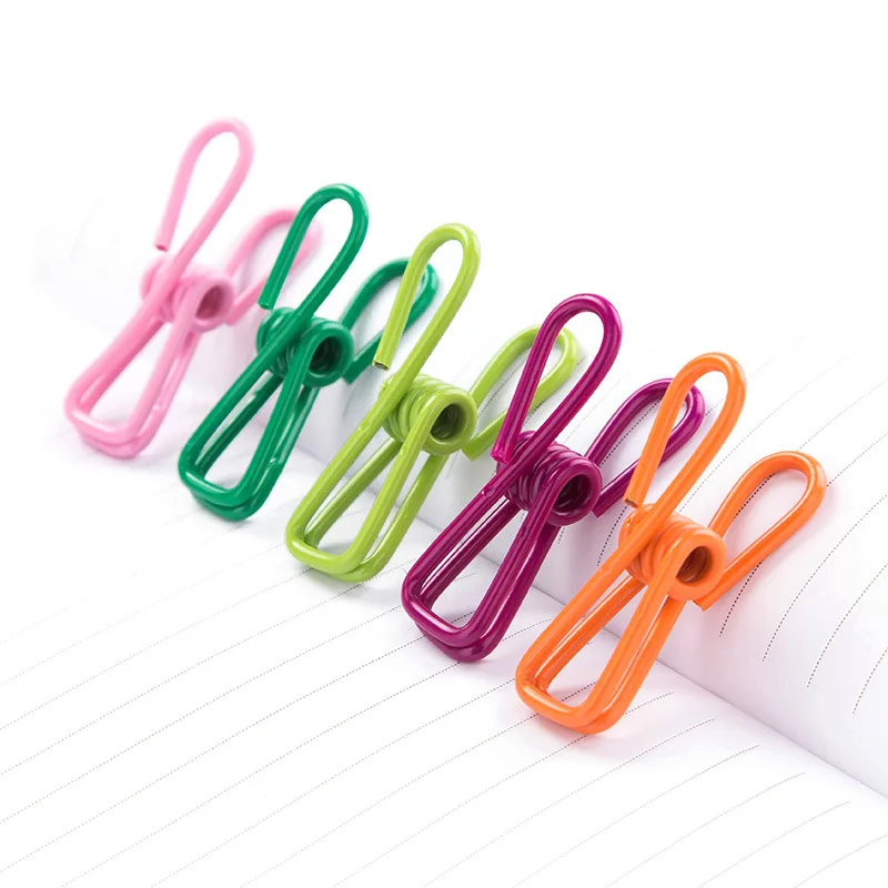 10pcs Multifunctional Color Mini Powerful Spring Clip Office Storage Sealing Clip Compact and Easy To Carry