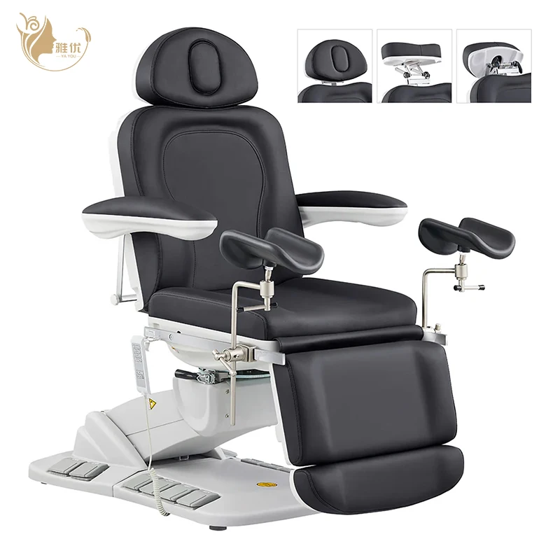 

High Quality Electric 4 Motors With Leg Support Beauty Massage Bed Customizable Facial Gynecology Bed