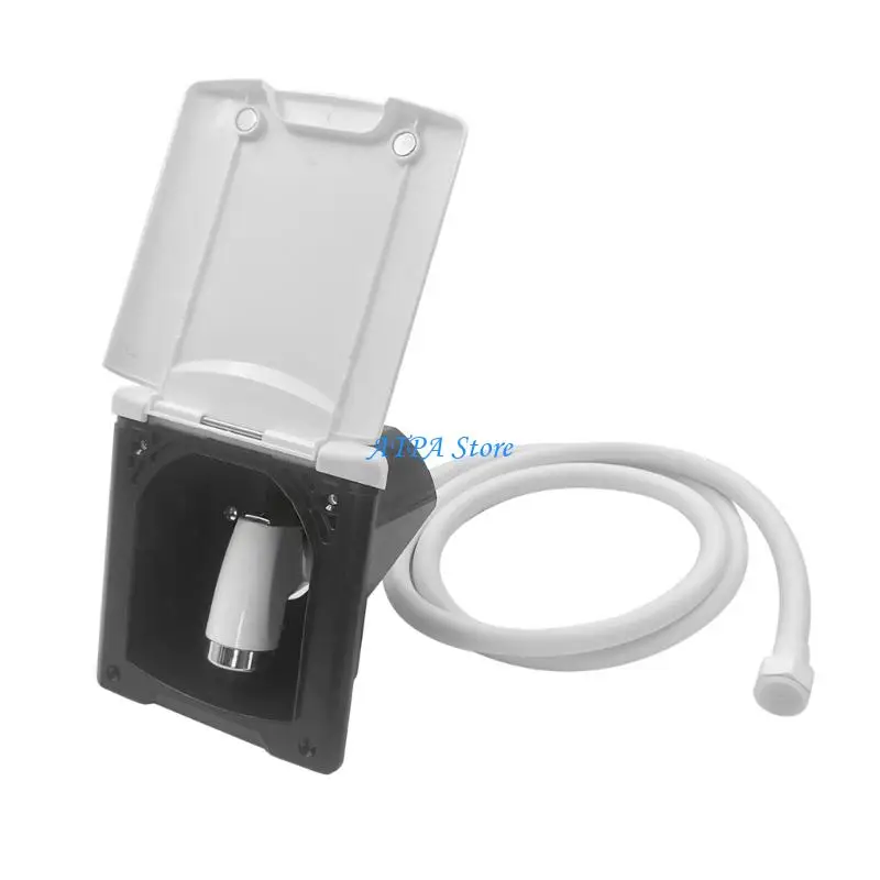 

U13C Campers Accessory Shower Box 180 Degree Hinge Seal Water Cover