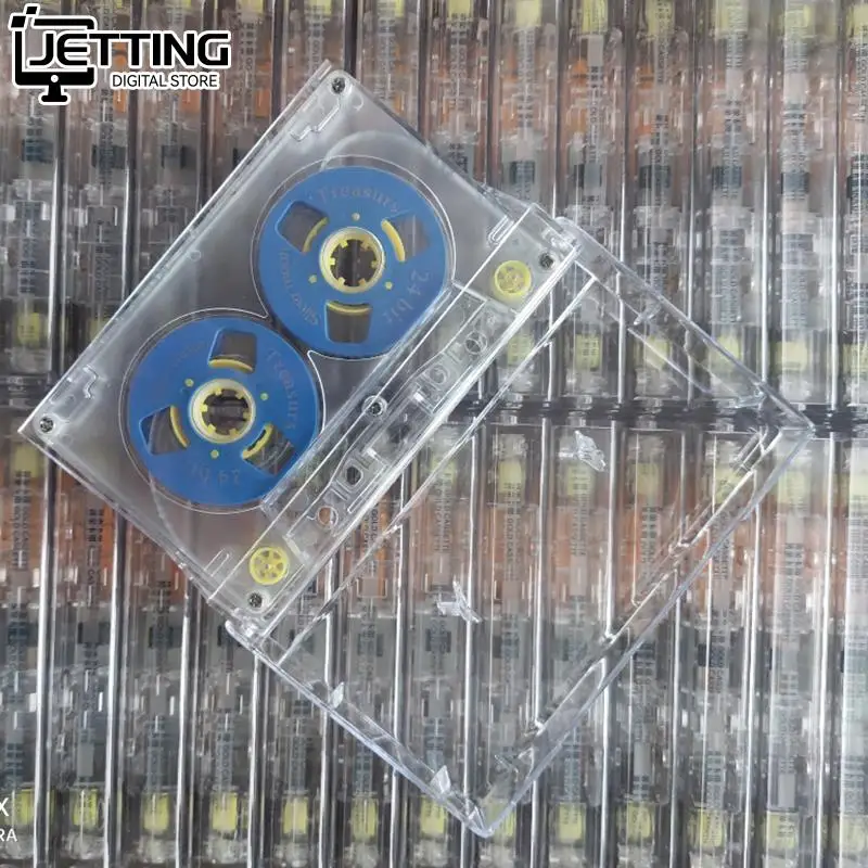 Color Transparent Tape Case Plastic Audio Magnetic Audio Recording Cassette Tape Shell Empty Reel To Reel Cassette(no Tape)