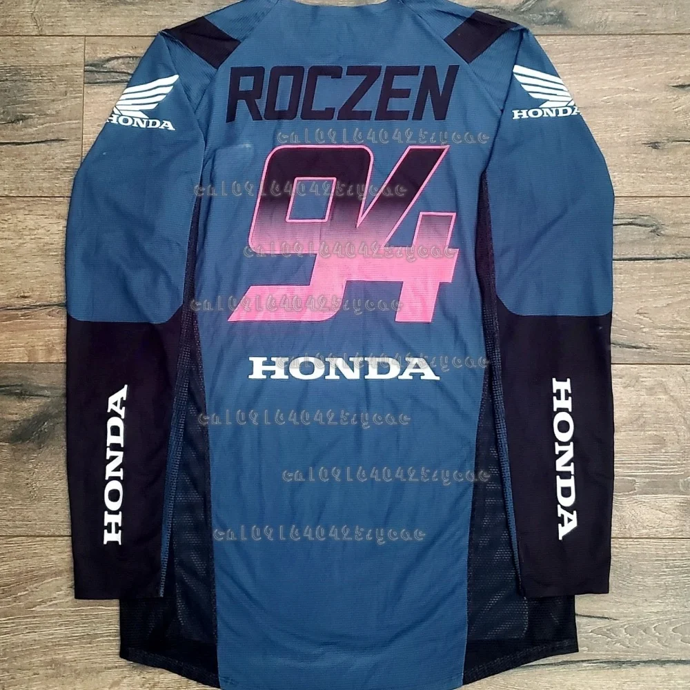 

2025 Summer Honda Motorcycle Quick Drying Jersey #94 ROCZEN Long Sleeve Breathable Racing Shirt Comfortable Bike Daily Outdoor