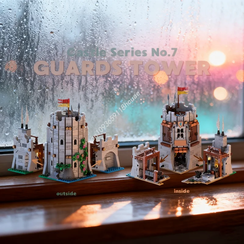 1192 قطعة MOC الحرس برج القلعة سلسلة رقم 7 الأسد نموذج اللبنات تجميع لعبة فكرة التعليم هدايا عيد الميلاد هدايا عيد ميلاد الاطفال #1