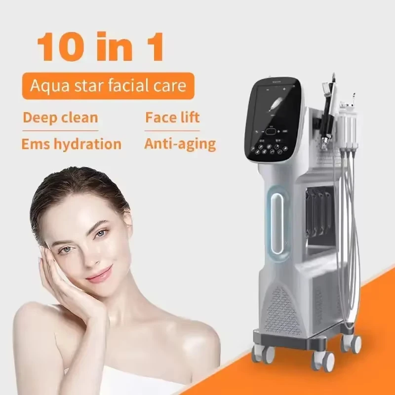 Professional Factory 9 In 1 Aqua Hydra Peeling Facial Skin Care Machine