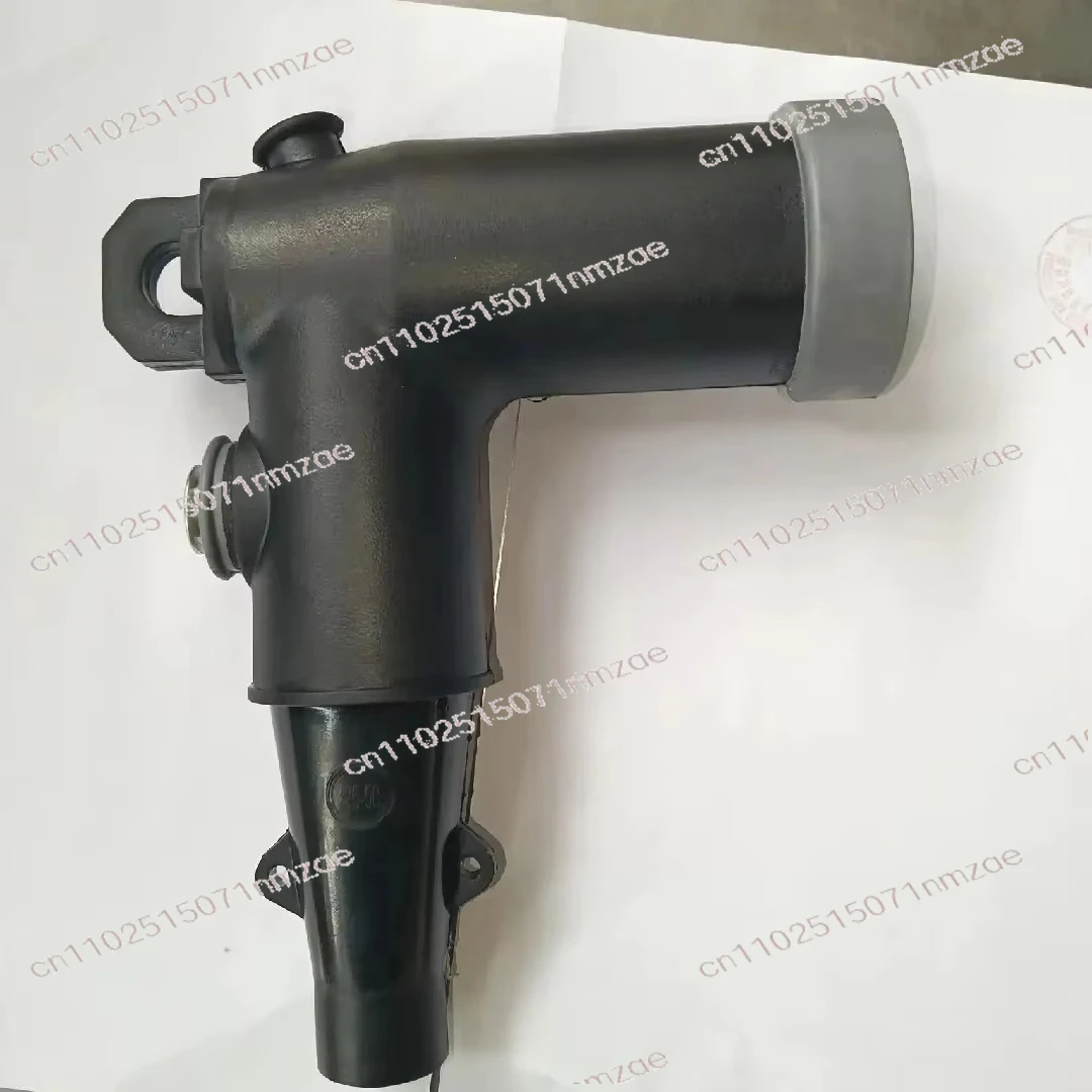 Black Power Supply 24kV 250A DIN Contact Material Copper L Elbow Silicone Connector