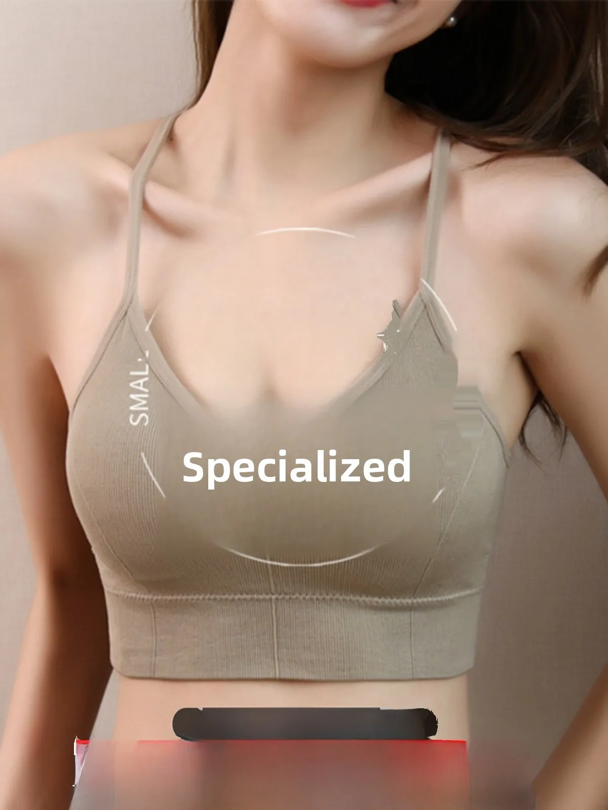 

ean Women's Thiened No-Wire Strap Vest U-Ne Tube Top Brtte Summer Inner Wear One-Piece Comfortable Breathable