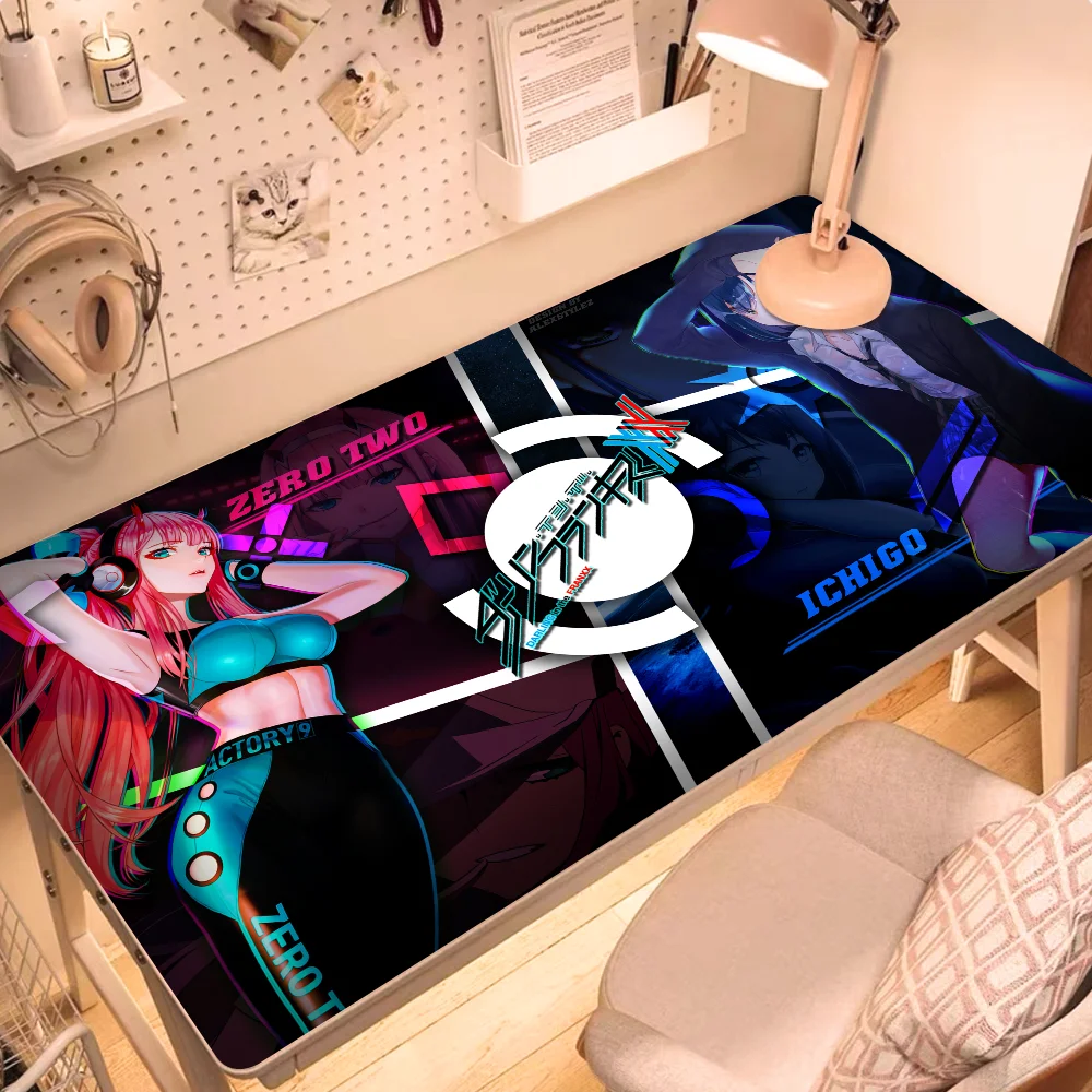 

Large Anime Mouse Pad Darling in the FranXX 02 Gaming Mousepad Big Mouse Mat Zero Two 60x120cm HD Print Keyboard Pads Desk Mat