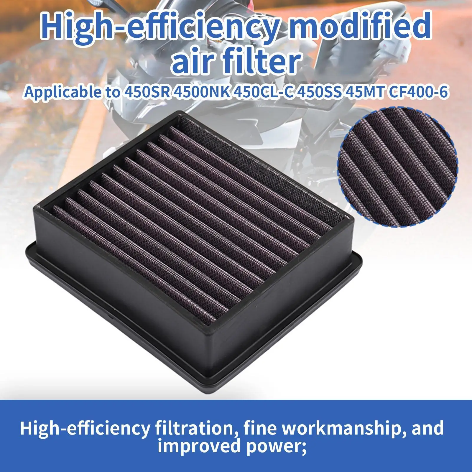 

Motorcycle Engine Air Filter High Performance Intake Carburetor Filter Motorcycle Carburetor Cleaner Engine Protection Parts