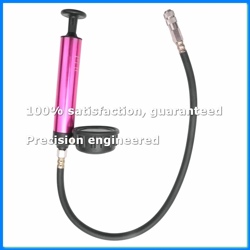 Water Tank Leak Detector Shockproof Dial Car Pressure Gauge Tester Cooling System Tester Radiator Pressure Pump-A55K