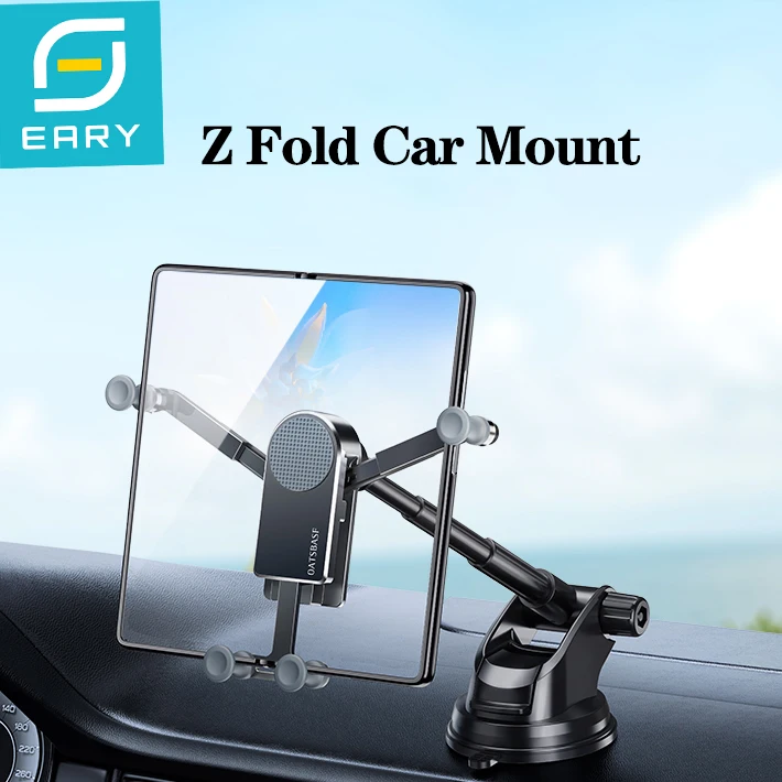 

Автомобильный держатель для телефона Eary, крепление на приборную панель, самая сильная присоска, гравитационная GPS-подставка, подходит для Samsung Galaxy Z Fold 7, 6, 5, 4 S25, Xiaomi