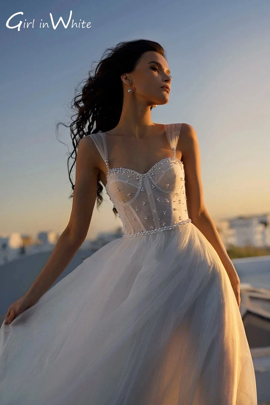 Elegante linha a querida tule vestidos de casamento vestidos de noiva sem mangas fenda lateral roupões de festa personalizados vestidos de novia