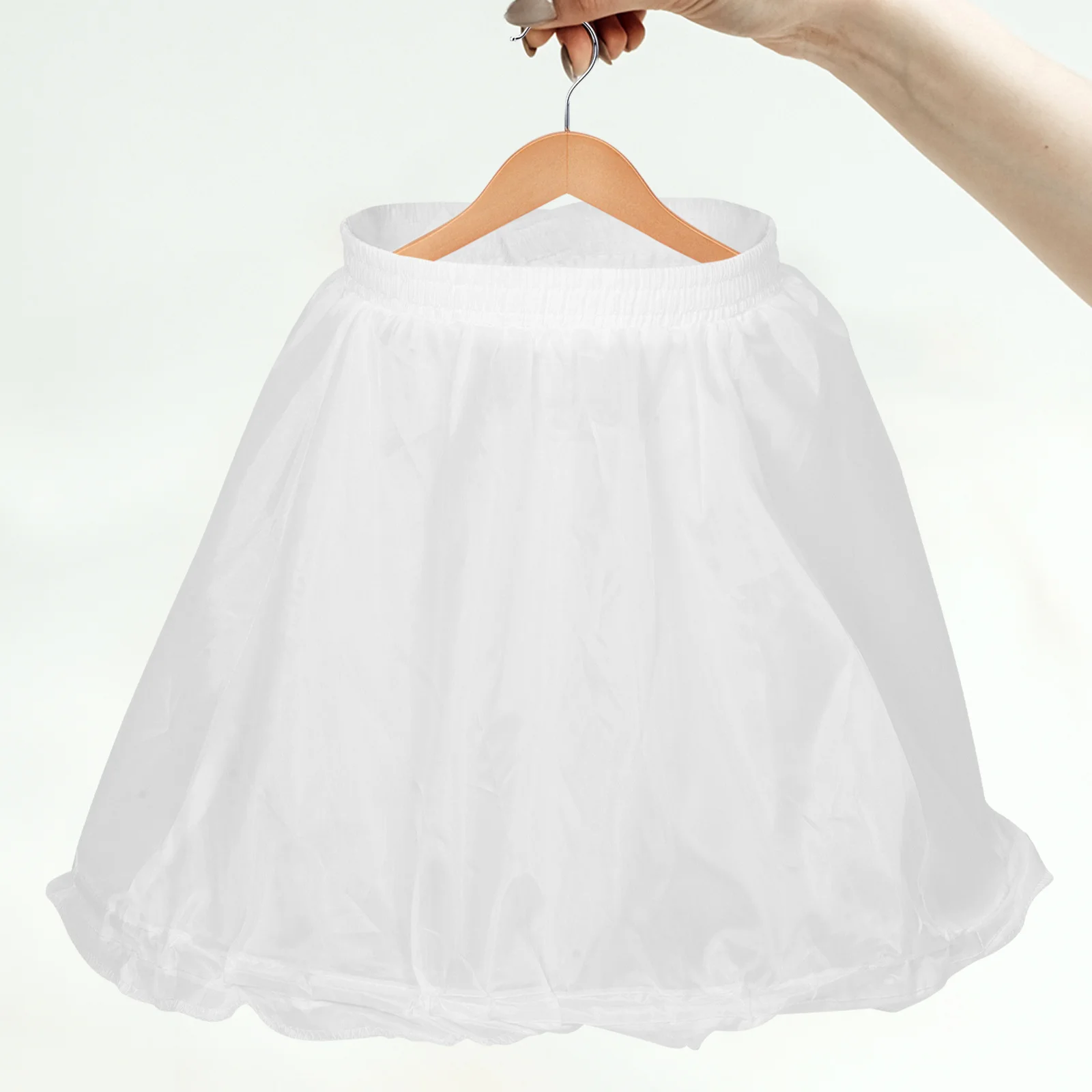 

Hoop Skirt Petticoat for Women Short Length Elastic Waist Wedding Dress Support Vintage Style Bridal Pettticoat for Ball Gown