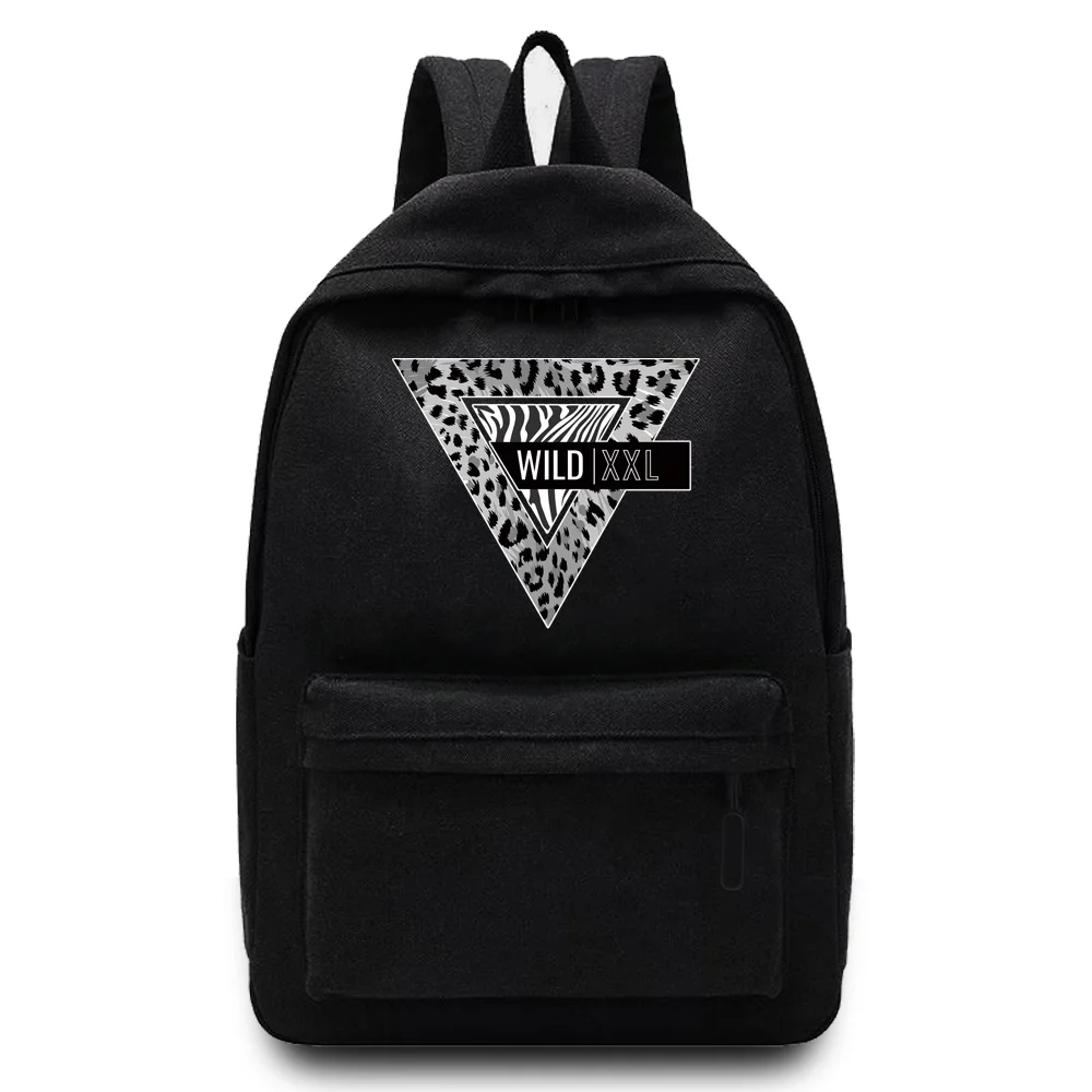 Women Big Backpack Student School Backpack Cute Wild Print Bagpack Elementary School Book Bags for Teens Kids Girls Fashion Bags