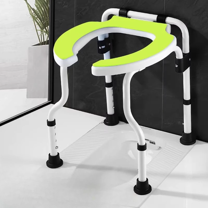 

Стационарное складное сиденье-подставка для унитаза, портативный стул-туалет для пожилых людей и беременных женщин, табурет для душа из сплава для ванной комнаты