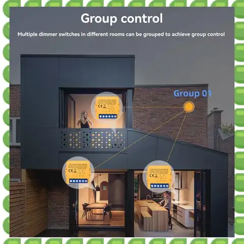 자세히 둘러보기 A04V Tuya Zigbee 조광기 스위치 모듈 스마트 홈 DIY 모듈 제어는 음성 제어 APP 제어 1 웨이를 지원합니다