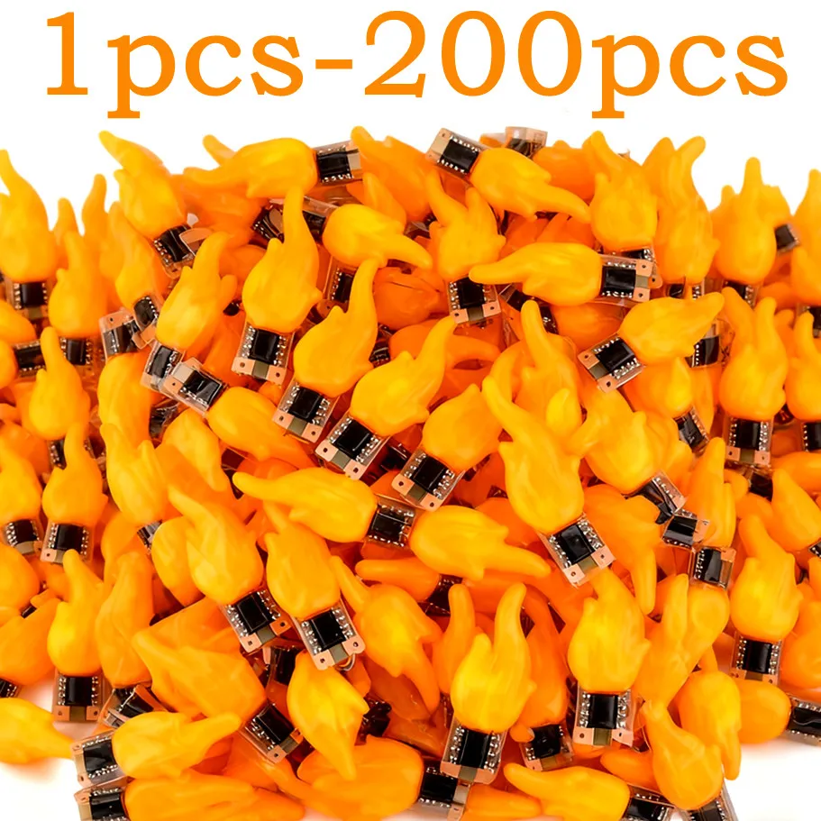 تيار مستمر 3 فولت-5 فولت Led COB فلاش الشموع اديسون لهب الدافئة الأبيض 2200 كيلو LED خيوط ديود لتقوم بها بنفسك حفلة عيد الميلاد الديكور 1 قطعة 30 قطعة 100 قطعة