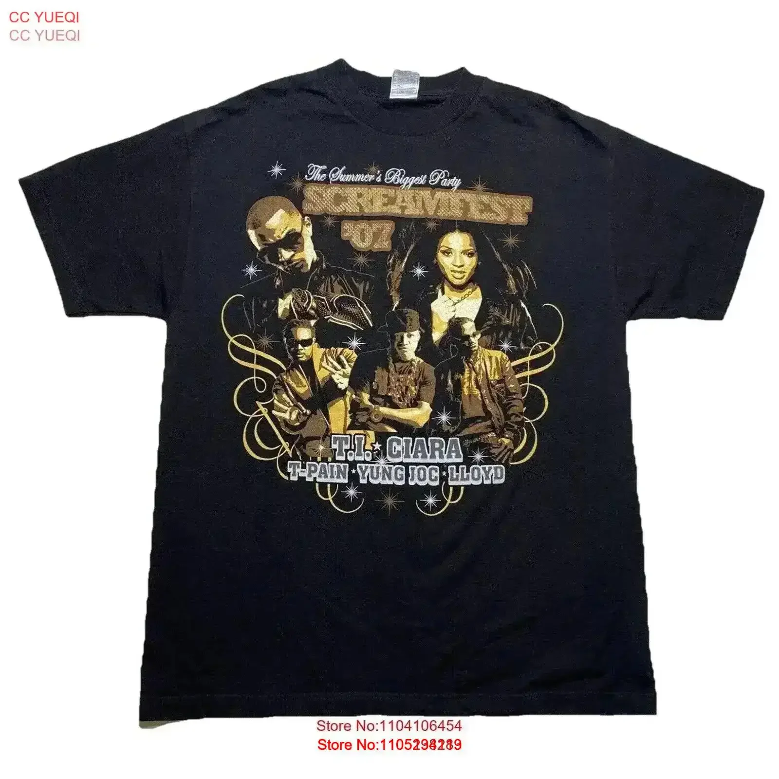 Screamfest 07 Men s Large Rap T shirt I Ciara Pain Black 2007 vintage Washed graphic Soft streetwear fashion Stylish vintage