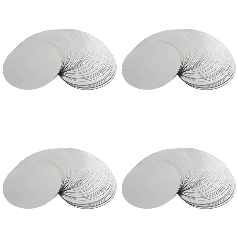 

ABUL-1200 Pcs 3 Inch Silver Wine Pourer Discs Drip-Proof Drip Pouring Pour Spout Pour Wine Thin Slice