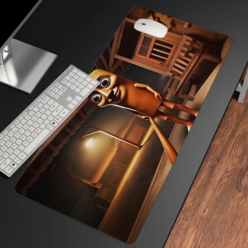 Mauspad 740 x 380 mm Overlocked Mousepad Desktop-Tastatur Tischpad Tungtungsahur Spiel Schreibtischunterlage Computerzubehör
