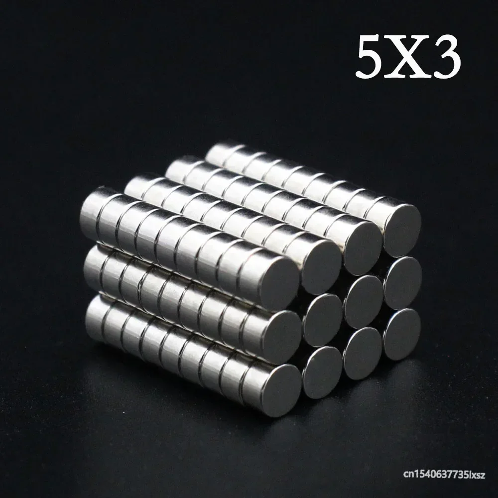 

20/30/50/80/100 Pcs 5X3 Neodymium Magnet 5mm x 3mm N35 NdFeB Round Super Powerful Strong Permanent Magnetic imanes Disc