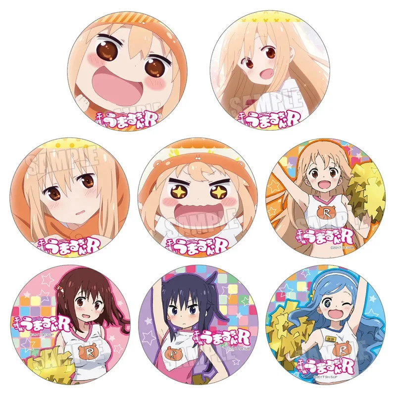 

Doma Umaru Popular Anime Peripheral 58mm Badge Secondary Peripheral Pendant Anime Lapel Pins for Backpacks Cute Peripheral Badge