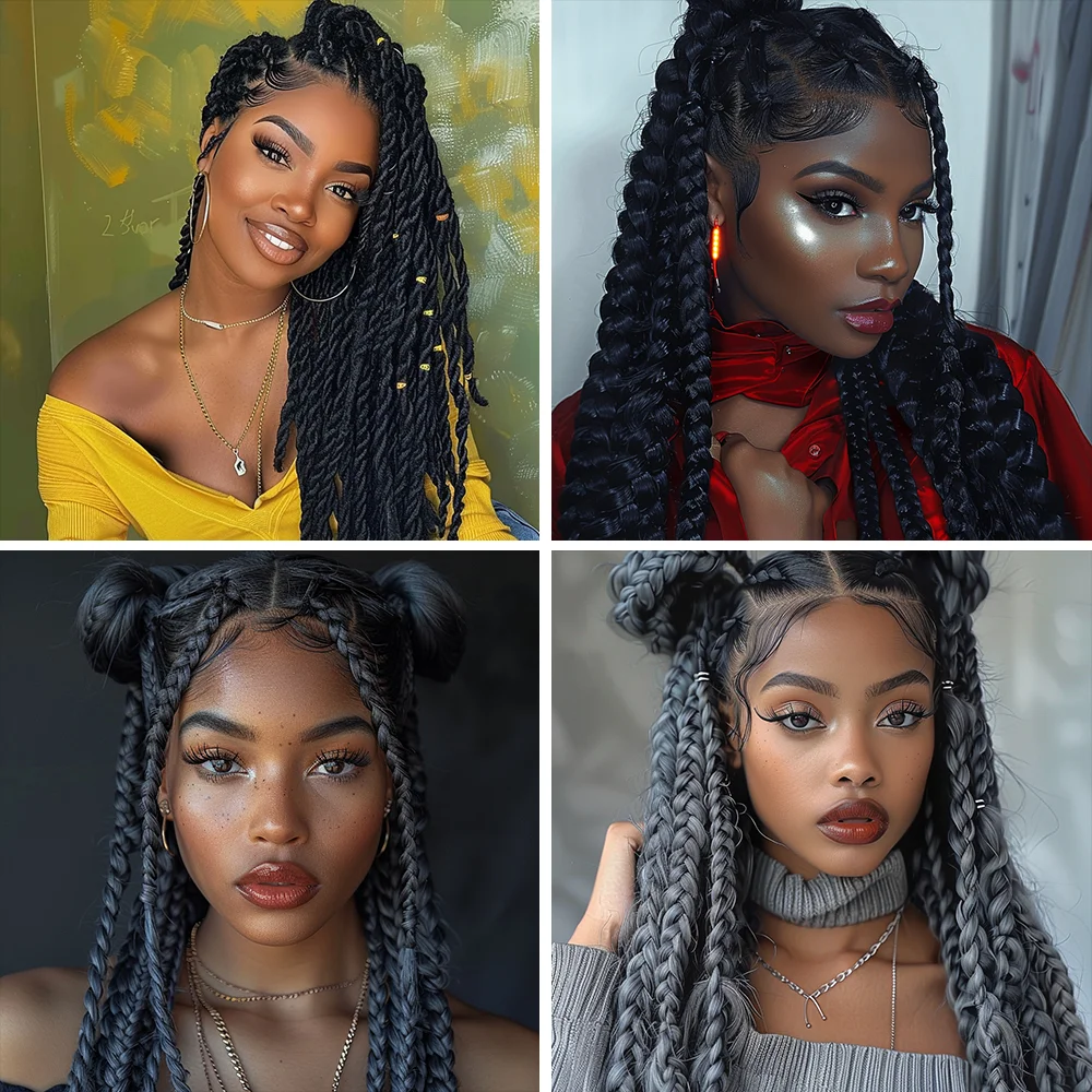 Fio acrílico para tranças africanas, torção senegalesa, faux locs, extensões de cabelo, tranças jumbo, baixa temperatura, Yaki reto